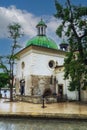 Baroque Church of St. Wojciech on main market square in cracow in poland Royalty Free Stock Photo