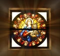 Church Stained Glass Window Royalty Free Stock Photo