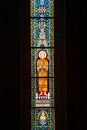 Church, stained glass, windows, gothic architecture, god, light, colorful, sacred, rose window, religion, saint Royalty Free Stock Photo