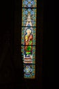 Church, stained glass, windows, gothic architecture, god, light, colorful, sacred, rose window, religion, saint Royalty Free Stock Photo