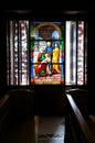 Church Stained glass windows Royalty Free Stock Photo