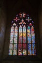 Church, stained glass, windows, gothic architecture, god