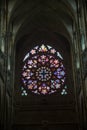 Church, stained glass, windows, gothic architecture, god