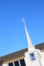 Church Steeple with Cross Royalty Free Stock Photo