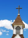 Church steeple and cross Royalty Free Stock Photo