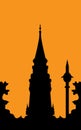 Church, steeple silhouette