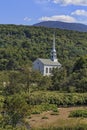 Church in Stowe Vermont Royalty Free Stock Photo