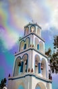 Church on the stunning island of Santorini in the Aegean Sea