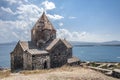 Church of Surb Arakelots in Monastery of Sevanavank. Royalty Free Stock Photo