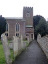 Church and cmentary in Littlehampton ,West Sussex - England Royalty Free Stock Photo