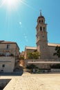 Church at Sutivan town, Brac island, Croatia Royalty Free Stock Photo