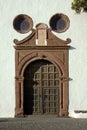 Church in Teguise, Lanzarote Royalty Free Stock Photo