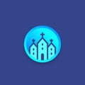 Church, temple vector logo