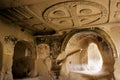 Church of Three Crosses in the Rose Valley in Cappadocia, Turkey Royalty Free Stock Photo