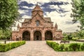 Church with a three-nave domed Basilica of St. Gayane in Echmiadzin Royalty Free Stock Photo