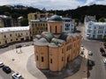 Church of the Tithes by day. Aerial. Kyiv. Ukraine