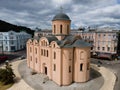 Church of the Tithes by day. Aerial. Kyiv. Ukraine Royalty Free Stock Photo