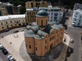 Church of the Tithes by day. Aerial. Kyiv. Ukraine Royalty Free Stock Photo