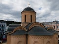 Church of the Tithes by day. Aerial. Kyiv. Ukraine