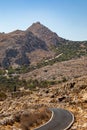 Church on top of a hill , Chalki island, Greece Royalty Free Stock Photo