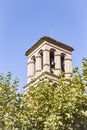 Church tower in Alhama de Aragon Royalty Free Stock Photo