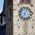 Church Tower with Clock Royalty Free Stock Photo