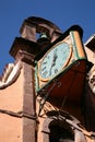 Church tower with clock Royalty Free Stock Photo