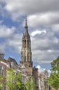 Church Tower of Delft, Holland Royalty Free Stock Photo
