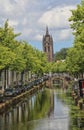 Church tower in Delft, Holland Royalty Free Stock Photo