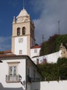 Tower of the old town church in Leiria, Centro - Portugal Royalty Free Stock Photo