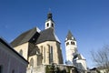 church tower in kitzbuehel Royalty Free Stock Photo