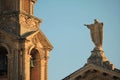 Church tower old architect sant Royalty Free Stock Photo