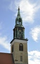 Church Tower in the sky from Berlin in Germany Royalty Free Stock Photo