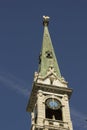 Church tower in St. Moritz Royalty Free Stock Photo