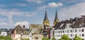 Church towers over the skyline of Koblenz