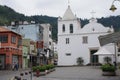 Church by a town square in Angra dos Reis