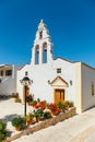 Church in Traditional creten village Margarites Royalty Free Stock Photo