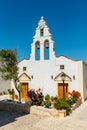 Church in Traditional creten village Margarites Royalty Free Stock Photo