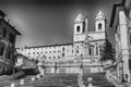 Church of Trinita dei Monti, iconic landmark in Rome, Italy Royalty Free Stock Photo