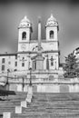 Church of Trinita dei Monti, iconic landmark in Rome, Italy Royalty Free Stock Photo