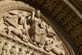 Church tympanum, Arles, Bouche-du-RhÃÂ´ne, France. Royalty Free Stock Photo