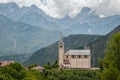 Church at Valle di Cadore. Royalty Free Stock Photo