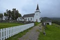 Church in Vangsnes in Norway Royalty Free Stock Photo