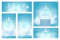 Church vector flyer. Royalty Free Stock Photo