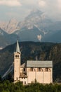 Church in Venas di Cadore, Dolomites Royalty Free Stock Photo