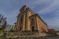 Church in Vernerice town in Ceske Stredohori mountains