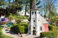 Church view built by toy bricks.