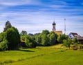 Church in a village of Bavaria Royalty Free Stock Photo