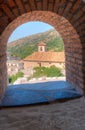 Church at village Pampaneira in Spain Royalty Free Stock Photo