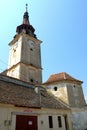 Church of the village Sanpetru (Mons Sancti Petri), near Brasov (Kronstadt), Transilvania, Romania